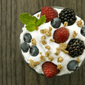 Yogurt Parfait with Nuts and Berries