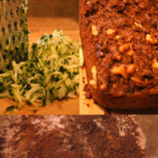 Chocolate Zucchini Bread and Ingredients